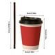 thumbnail image 3 of Juego de tazas de café expreso, tazas de café expreso, taza de café desechable con tapa y pajita, taza de té con leche para llevar, vasos de papel (40 unidades), tapa con pajita, vasos de papel desech, 3 of 9