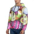 thumbnail image 3 of Bingfone Colorful Easter Eggs Men'S Drawstring Hoodie Long Sleeve Pocket Sweatshirts-X-Large, 3 of 9