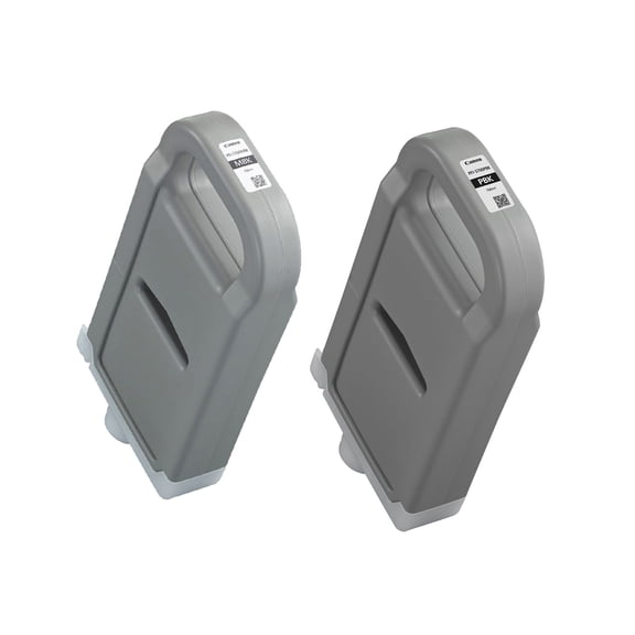 Canon PFI-2700 700ml Matte Black and PFI-3700 Photo Black Pigment Ink Tank Bundle