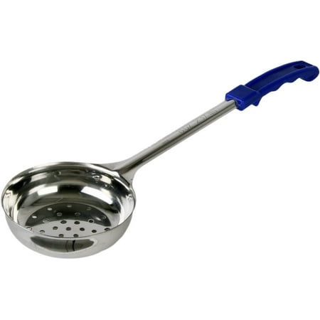 

TrueCraftware – 8 oz. - Perforated Portion Controller Stainless Steel -1 piece Construction with Plastic Handle Blue Color