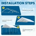 thumbnail image 4 of Quictent 10x20 ft Heavy Duty Carport Car Canopy Galvanized Car Tent Outdoor Boat Shelter with Reinforced Structure - White, 4 of 7
