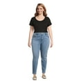 thumbnail image 5 of Terra & Sky Women's Plus Size Core Denim Skinny Jeans, Sizes 16W-28W, 5 of 5