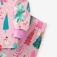 thumbnail image 7 of Linfrsh Toddler Christmas Outfit Toddler Baby Girl Christmas Outfit Santa Sweatshirt Long Sleeve Shirt Bell Bottoms Pants Cute Xmas Outfit Set Pink,5Y, 7 of 7