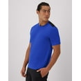 thumbnail image 2 of Hanes Moves Men's Air Mesh T-Shirt Deep Royal/Black 4XL, 2 of 5