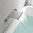 thumbnail image 5 of Two Handles High Flow Rate Wall Mount Bathtub Faucet Waterfall Tub Filler Faucet,Chrome Finish Sumerain, 5 of 7