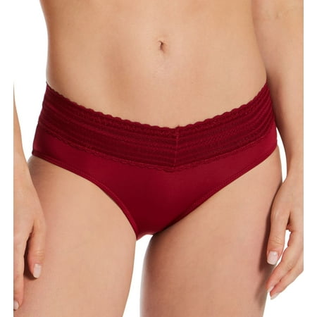 

Women s Warner s 5609J No Pinching. No Problems. Hipster with Lace Panty (Raspberry Jam 3X)