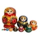 thumbnail image 4 of Muñeca rusa Matryoshka de 10 capas, artesanías coleccionables, muñecas de los deseos apilables para la decoración de la mesa del hogar. rojo, 4 of 9