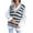 Gray, variant on Fesfesfes Women Sweaters Vest Casual V-Neck Stripe Knitted Vest Ladies Loose Sweater Tops Clothes Sale