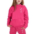 thumbnail image 3 of Tiijoy Girl's Hoodie Set Cute Bow Print Hooded Sweatshirt Joggers Sweatsuit, Sizes 2-13, 3 of 3