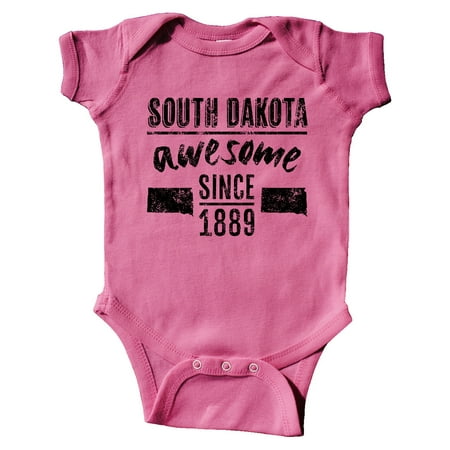 

Inktastic South Dakota Awesome Since 1889 Gift Baby Boy or Baby Girl Bodysuit