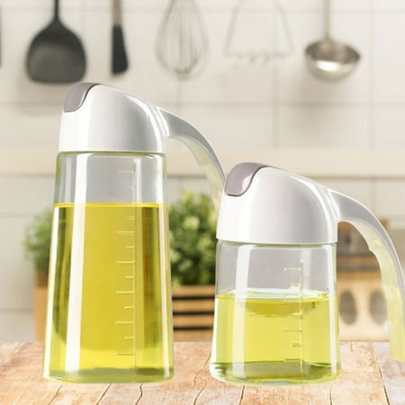 

Cheer.US 300ml/600ml Olive Oil Dispenser Bottle Olive Oil Dispenser Oil Vinegar Cruet for Kitchen Cooking Condiment Container - Leakproof Vinegar Glass