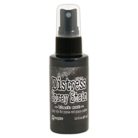 Tim Holtz Distress Spray Stain 1.9oz Black Soot
