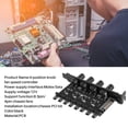 thumbnail image 2 of Pc 8 Channels Fan Hub 4 Knob Cooling Fan Speed Controller For Cpu Case Hdd Vga Pwm Fan Pci Bracket Power By 12V Fan Control, 2 of 8