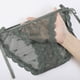 thumbnail image 3 of Gibobby Ropa interior hipster para mujer Tangas de mujer Love Printed Low Waist See Through Bragas Tangas de encaje sin de algodón para mujeres(Verde， XL), 3 of 5