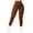 Brown, variant on Women's Seamless Knit Workout Leggings, High Waisted Ribbed Butt Lifting Yoga Pants, High Elastic Squat Proof Running Leggings for Gym, Fitness and Everyday Activewear Black M