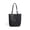 black, variant on Genuine Leather Cowhide Tote Bag, Women's Retro Woven Bucket Purse with Pouch