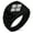 Black, variant on Stainless Steel Takeda Samurai Crest Chevron Pattern Biker Style Polished Ring