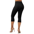 thumbnail image 2 of Gilbin Ultra Soft Capri High Waist Leggings for Women-Many Colors -One Size & Plus Size (Black 3X-5X), 2 of 3