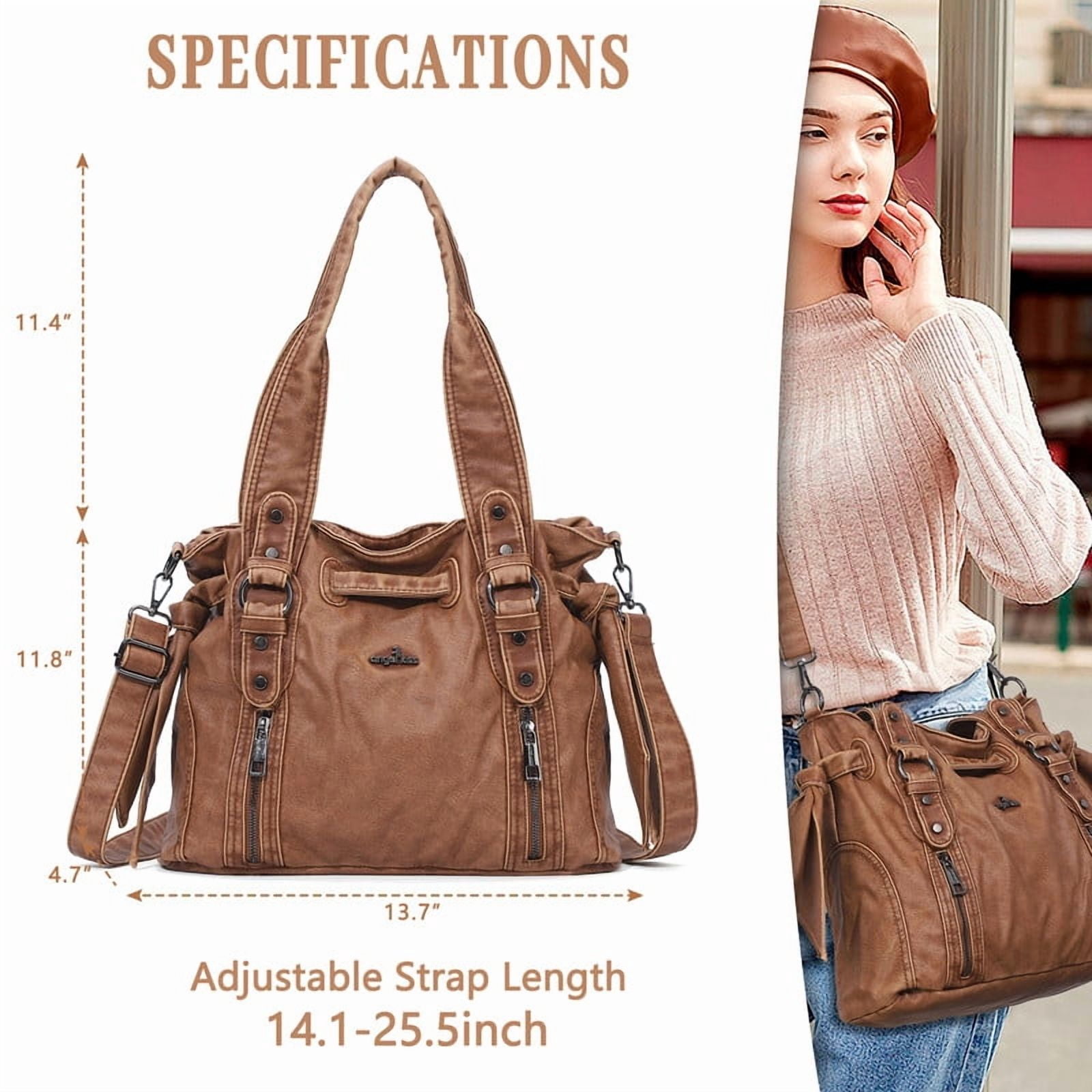 Angel Kiss Purses for Women Vegan Leather wallet and Handbags Crossbody Purses Hobo Purses Tote Satchel Handbags