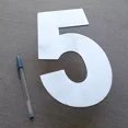 thumbnail image 2 of Números Letras 25 Cm Placa Uso Rudo Mod Arial Acero Inoxidab, 2 of 5