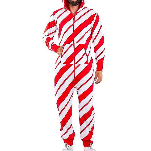 Otoño Invierno Hombre Estampado cálido Forro de manga larga PijamasXXL esquí esquí Gafas de esquí