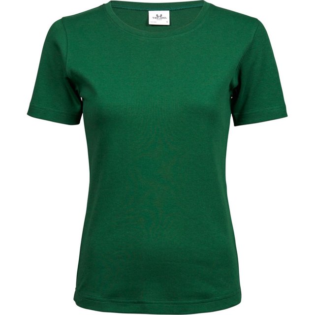 Tee Jays- Camiseta de manga corta para mujer (Verde Bosque)