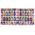 thumbnail image 7 of Yayeee Kitchen Curtains Tier Set of 2 Light Filtering 57"x36" Over Sink Window Panels, Blue Jam Jars, 7 of 7