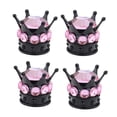 thumbnail image 4 of Pack de 4 tapones de válvulas para neumáticos, cubierta cromada brillante para ruedas de coche - Rosado, 4 of 5