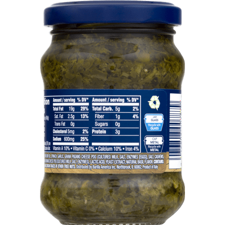 Barilla Rustic Basil Pesto Pasta Sauce, 6.5 oz