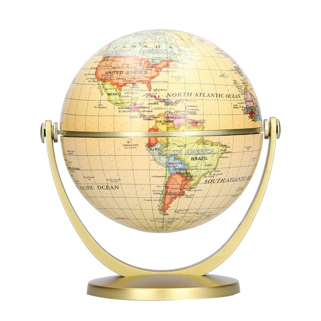 Globo terráqueo, mini globo terráqueo con mapa del mundo, decoración del hogar, globo giratorio, muy versátil