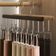 thumbnail image 1 of Portacinturas para el armario | Organizador de madera con 8 ganchos | Hierro resistente y madera beige/marrón | Almacenamiento de cinturón/corbata/bufanda para ahorrar espacio | Accesorio de, 1 of 6