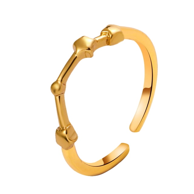 Anillo de estudiante con acabado galvanizado, diseño de apertura ajustable, símbolo de estrella, anillo a juego para pareja, joyería de aleación, regalo