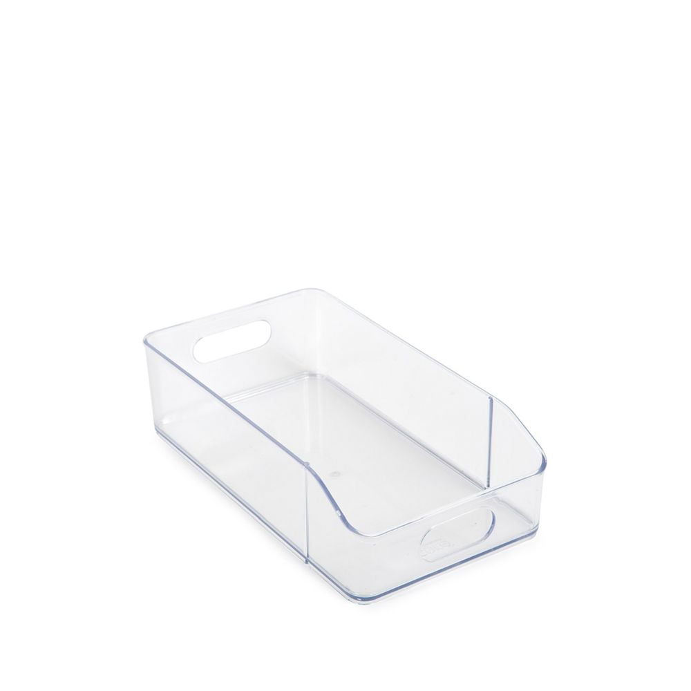 clear refrigerator bins with lids