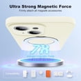 thumbnail image 3 of for iPhone 15 Plus Case with Magnetic Ring Stand Silicone Phone Case 6.7" for Women Men [Compatible with MagSafe][Full Camera Protection][Military-Grade Drop Protection], White, 3 of 12