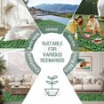 thumbnail image 6 of Green Floral Outdoor Rug 5x8 Ft - Reversible Patio Rug Outdoor Camping Rugs, Vintage Farmhouse Flowers Vines Art Washable Indoor Outdoor Area Rugs, Non-Slip Outdoor Carpet Runner for Deck/Porch, 6 of 8