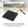 thumbnail image 1 of USB 3.0 External DVD Blu ray Drive BD Player Read/Write 2 IN 1 Portable Burner, 1 of 10