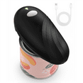 thumbnail image 1 of Rechargeable Electric Can Opener for Seniors, One-Touch Automatic Can Openers Smooth Edge for Kitchen,1 * Electric can opener 1 * USB-C charging cable 1 * English instruction manual,Black, 1 of 7