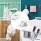 thumbnail image 5 of Curtain Pole Brackets, Self Adhesive Curtain Rod Bracket, 2 Pcs Transparent Curtain Rod Bracket Holders, Bathroom Kitchen Curtain Hook Fixing Rod Holder (2Pcs Clear), 5 of 5