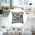 thumbnail image 5 of Mermaid Fluffy Throw Pillow Cushion Cover, Dreams Theme Unicorn Cat and Pug Mermaid Candies Rainbows Pattern, Decorative Square Accent Pillow Case,Multicolor, 5 of 7
