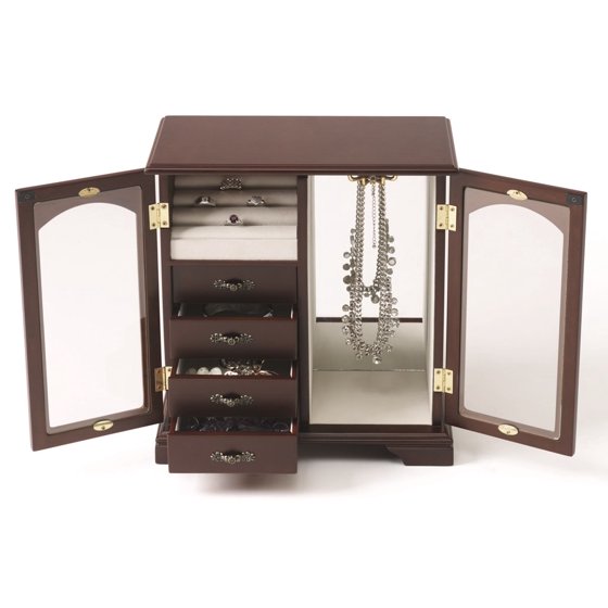 FRONT GLASS JEWELRY BOX