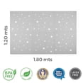 thumbnail image 2 of Playmats - Tapete para bebe de Estrellas armable para bebés y niños de foamy foami fomi foam piso infantil de juego Tapetes espuma goma EVA grueso GRIS, 2 of 9
