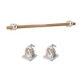 thumbnail image 2 of 19.7x19.7in No-Drill Wall Hanging Storage Organizer With Wood Rod & Adhesive Hooks For Kitchen Bathroom Bedroom, 2 of 6