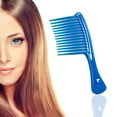thumbnail image 5 of Yucurem Large Wide Tooth Comb Handle Detangling Reduce Hair Loss Brush Tool (Blue), 5 of 8