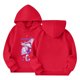 thumbnail image 1 of Moonsky Sudadera con capucha y cordón HUNTRX, estampado de grupo de chicas coreanas, jersey corto, suave y cómodo, top de manga larga para primavera y otoño. Rojo 110, 1 of 5