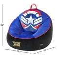 thumbnail image 4 of Marvel’s Captain America Compressed Foam chair for Kids with Convenient Carry Handle, 4 of 6