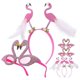 thumbnail image 2 of 1 Set Flamingo Headband Flamingo Glasses Party Headband Party Eyeglasses Flamingo Party Decorations, 2 of 4