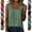 #02 Light Green, variant on Everyday Square Neck Sleeveless Tees Pleated Soft Tunics Loose Comfort Casual Fashion Blouses Leisure Wear Tops, #02 Brown M