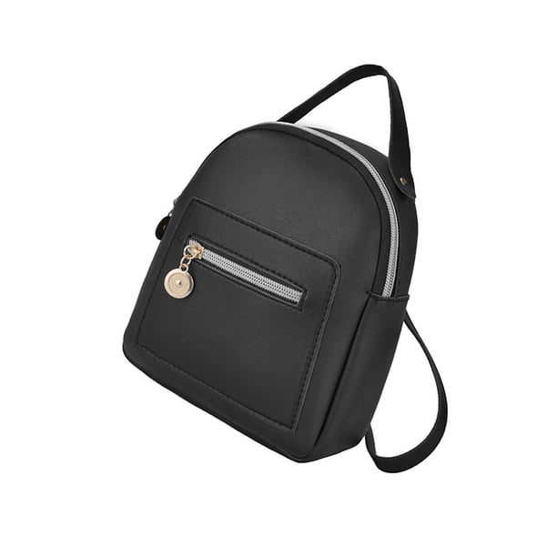 Sonducket de cuero PU a prueba de polvo, de moda, bolso de hombro ligero, de regalo de gran capacidad para viajes de mujer Mochilas Negro
