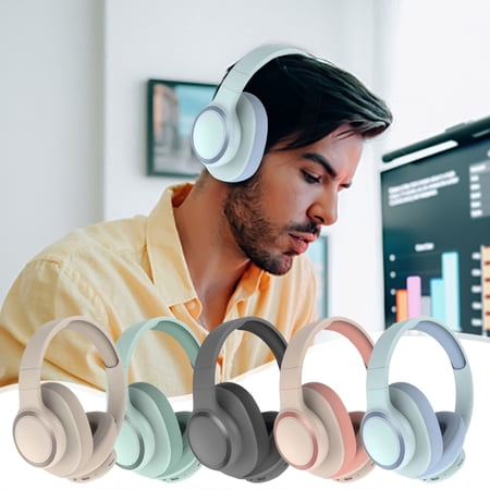 RFUGUG Wireless Bluetooth Over-Ear Headphones - Delivering Deep Bass & Stereo Sound for an Immersive Audio Experience