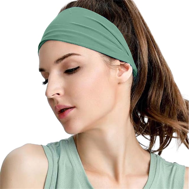 Diadema Deportiva para Exteriores, Absorbente Del Sudor, Diseño Informal, Multiusos para Ciclismo y Ejercicio, Unisex, Elástica y Cómoda, Paquete de 1